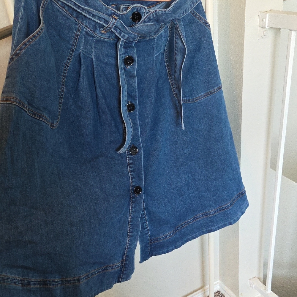 Eloquii Classic Blue Denim Skirt